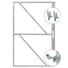 Backyard Galvanized Door Frame Kit with Lock Body Cut-out (40" X 79")