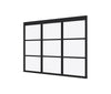 Glass Wall module 3-piece 230 x 298 cm Larch Douglas