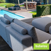 LUXURY LOUNGE SET U-SOFA 230 x 570 x 230  (7',6" x 18',7" x 7',6")