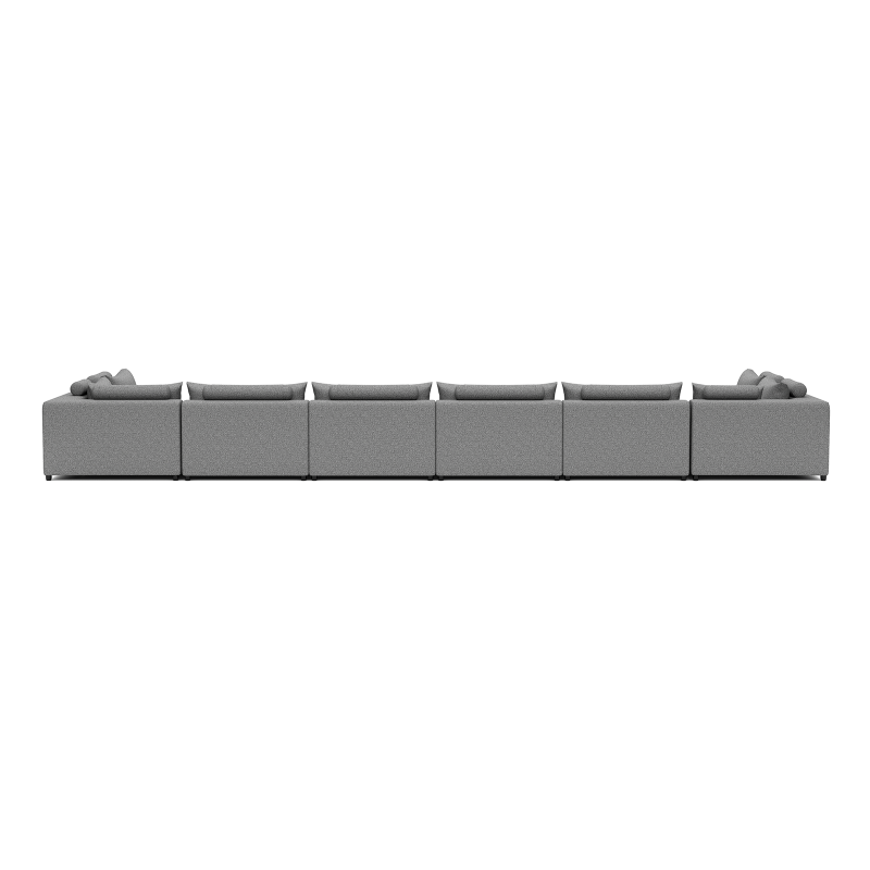 LUXURY LOUNGE SET U-SOFA 230 x 680 x 230  (7',6