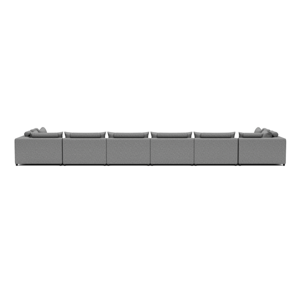 LUXURY LOUNGE SET U-SOFA 230 x 680 x 230  (7',6" x 22',3" x 7',6")