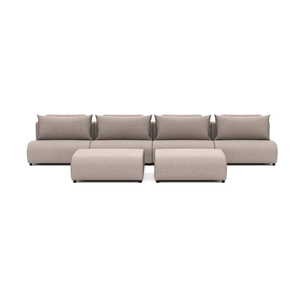 LUXURY LOUNGE SET STRAIGHT 440 (14',4") + TWO OTTOMANS
