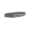 LUXURY LOUNGE SET U-SOFA 230 x 570 x 230  (7',6" x 18',7" x 7',6")