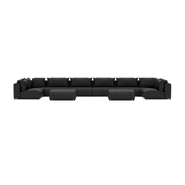 LUXURY LOUNGE SET U-SOFA 230 x 680 x 230  (7',6" x 22',3" x 7',6")