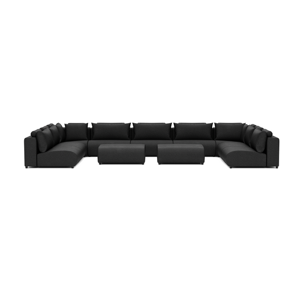 LUXURY LOUNGE SET U-SOFA 340 x 570 x 340  (11',2" x 18',7" x 11',2")