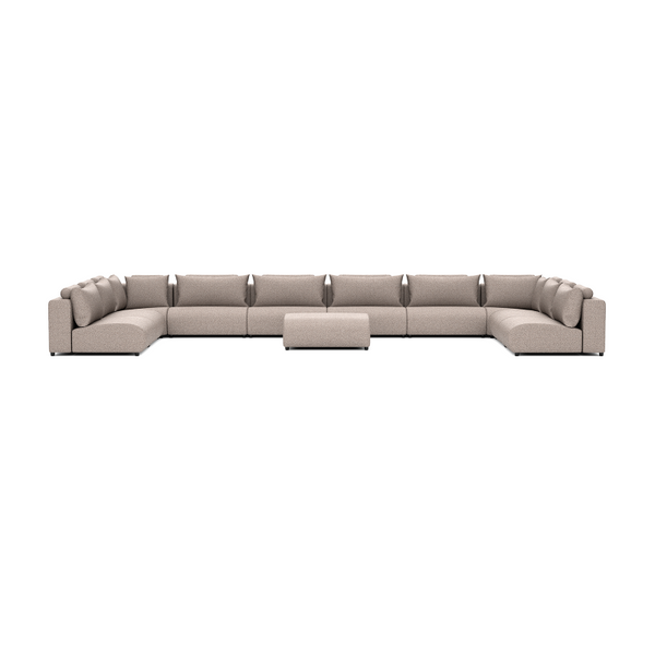 LUXURY LOUNGE SET U-SOFA 340 x 680 x 340 (11',2" x 22',3" x 11',2")