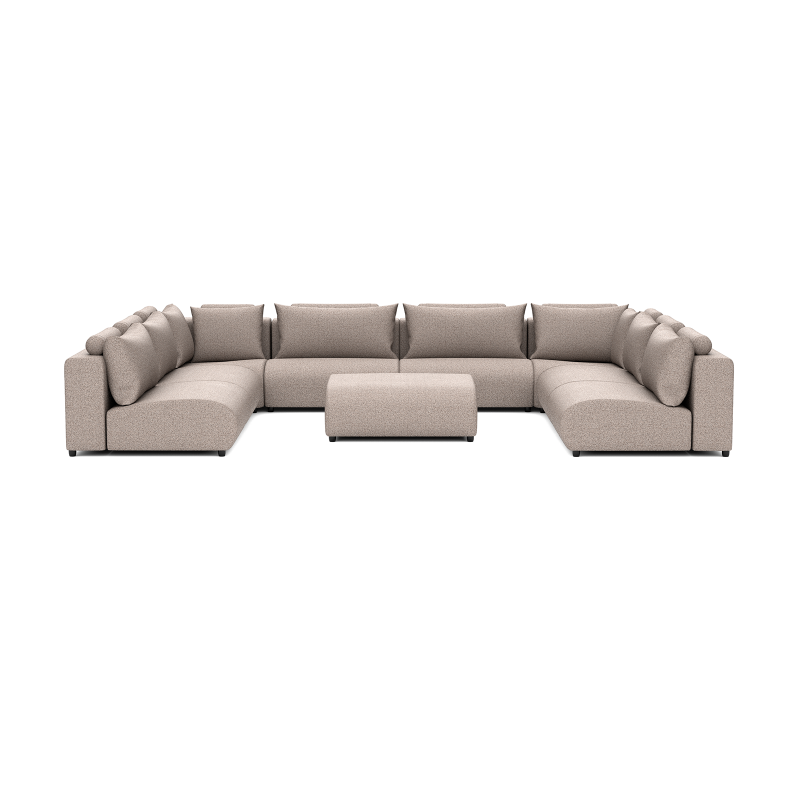LUXURY LOUNGE SET U-SOFA 340 x 460 x 340  (11',2