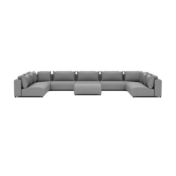 LUXURY LOUNGE SET U-SOFA 340 x 570 x 340  (11',2" x 18',7" x 11',2")