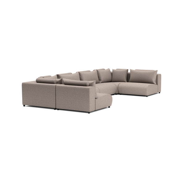 LUXURY LOUNGE SET U-SOFA 230 x 460 x 230 (7',6" x 15',1" x 7',6")