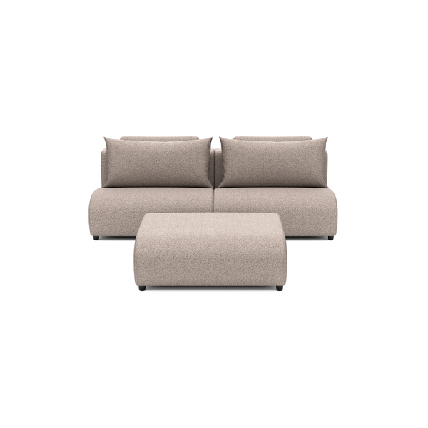 LUXURY LOUNGE SET STRAIGHT 220 (7',2") + OTTOMAN