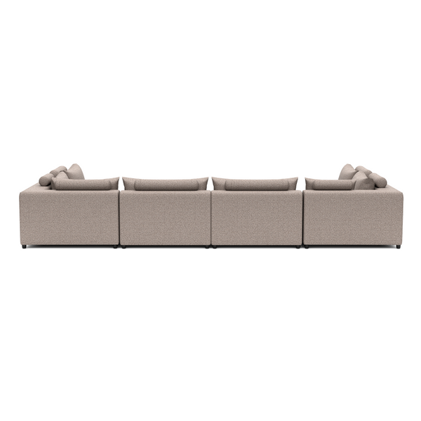 LUXURY LOUNGE SET U-SOFA 230 x 460 x 230 (7',6" x 15',1" x 7',6")
