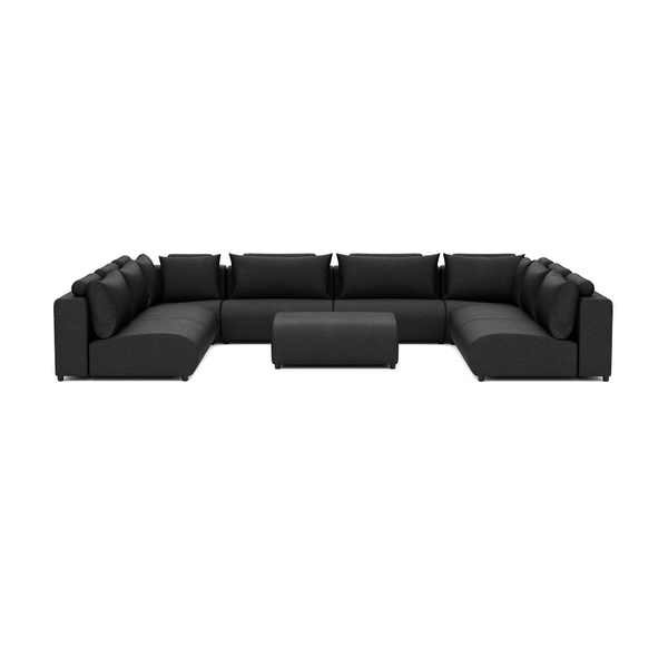 LUXURY LOUNGE SET U-SOFA 340 x 460 x 340  (11',2" x 15',1" x 11',2")