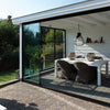 Black Complete Glass Sliding Wall Set 490cm (16'.1")